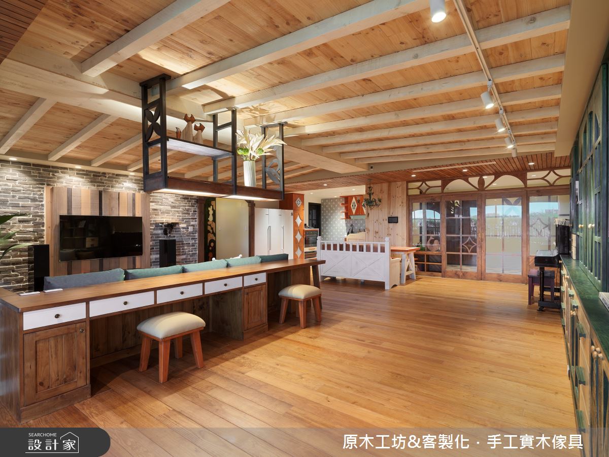 60坪毛胚屋＿混搭風餐廳書房案例圖片＿原木工坊&客製化．手工實木傢具＿原木工坊_36.城市中的魔法森林之12
