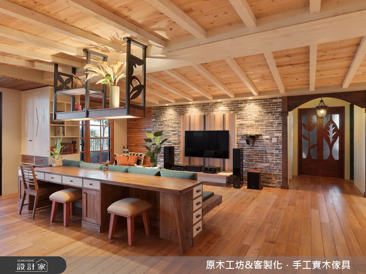 60坪毛胚屋＿混搭風客廳書房案例圖片＿原木工坊&客製化．手工實木傢具＿原木工坊_36.城市中的魔法森林之10