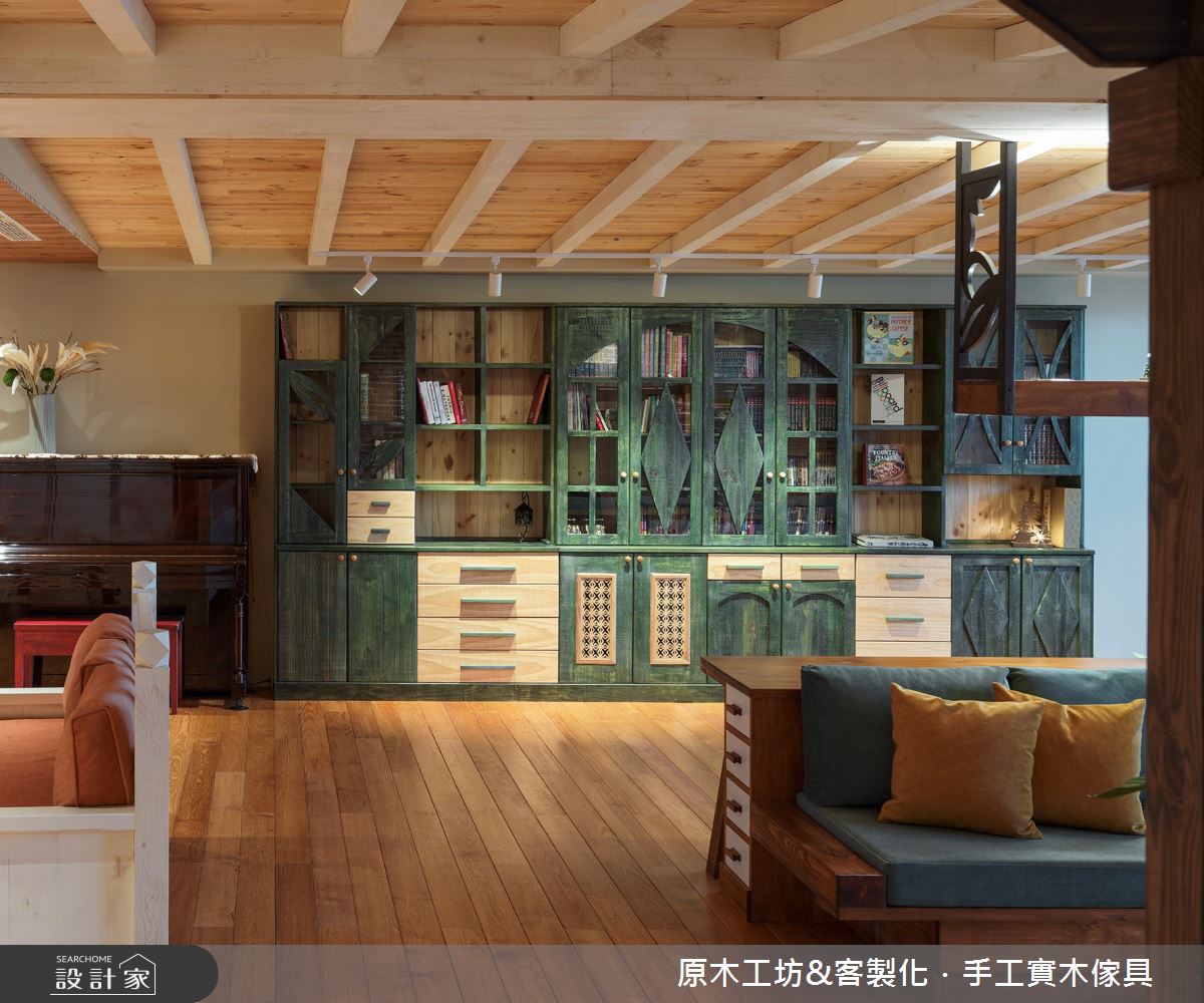 60坪毛胚屋＿混搭風客廳餐廳書房案例圖片＿原木工坊&客製化．手工實木傢具＿原木工坊_36.城市中的魔法森林之9
