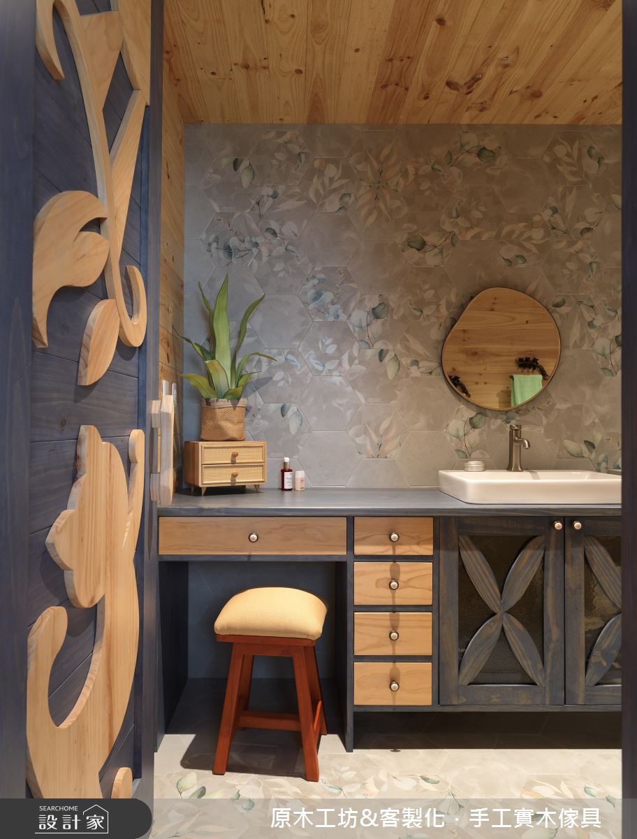 60坪毛胚屋＿混搭風浴室案例圖片＿原木工坊&客製化．手工實木傢具＿原木工坊_36.城市中的魔法森林之27