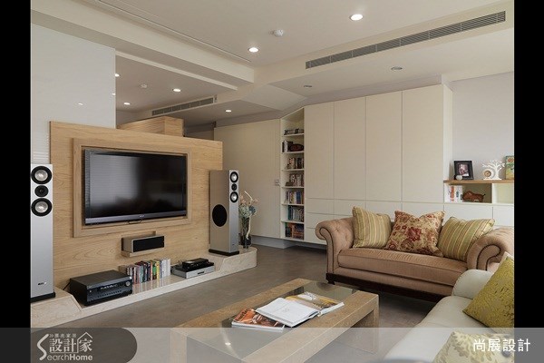 45坪新成屋(5年以下)＿休閒風客廳案例圖片＿尚展空間設計＿尚展_25之5