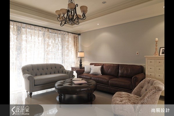 40坪新成屋(5年以下)＿美式風客廳案例圖片＿尚展空間設計＿尚展_27之2