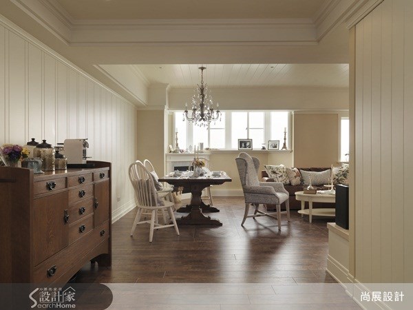 32坪中古屋(5~15年)＿鄉村風玄關客廳案例圖片＿尚展空間設計＿尚展_38之1