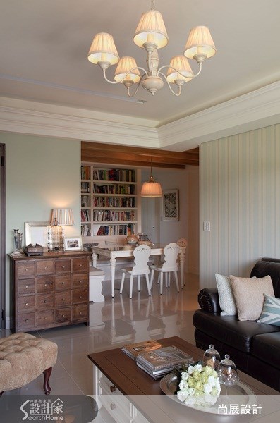 40坪新成屋(5年以下)＿鄉村風客廳案例圖片＿尚展空間設計＿尚展_41之4