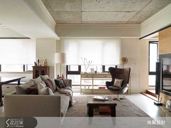 80坪新成屋(5年以下)＿工業風客廳案例圖片＿尚展空間設計＿尚展_42之1