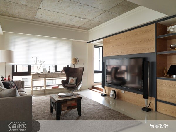 80坪新成屋(5年以下)＿工業風客廳案例圖片＿尚展空間設計＿尚展_42之3