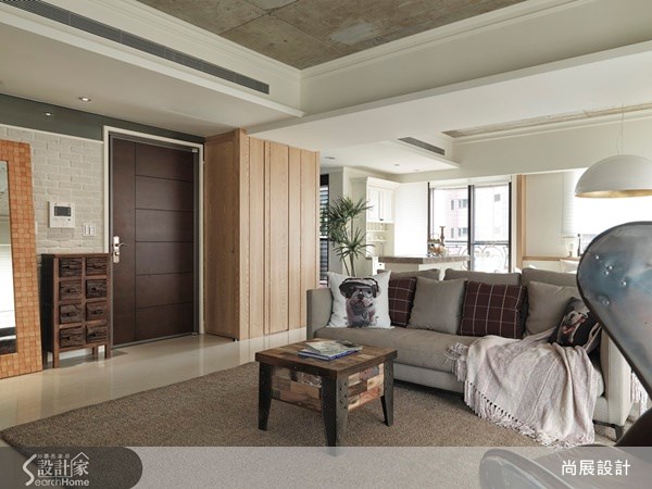 80坪新成屋(5年以下)＿工業風玄關客廳案例圖片＿尚展空間設計＿尚展_42之4