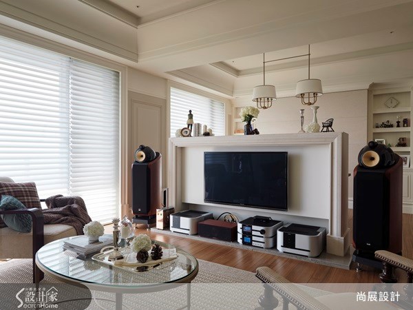 50坪新成屋(5年以下)＿美式風客廳案例圖片＿尚展空間設計＿尚展_43之2