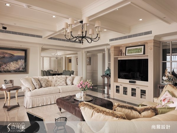 80坪中古屋(5~15年)＿美式風客廳案例圖片＿尚展空間設計＿尚展_44之2