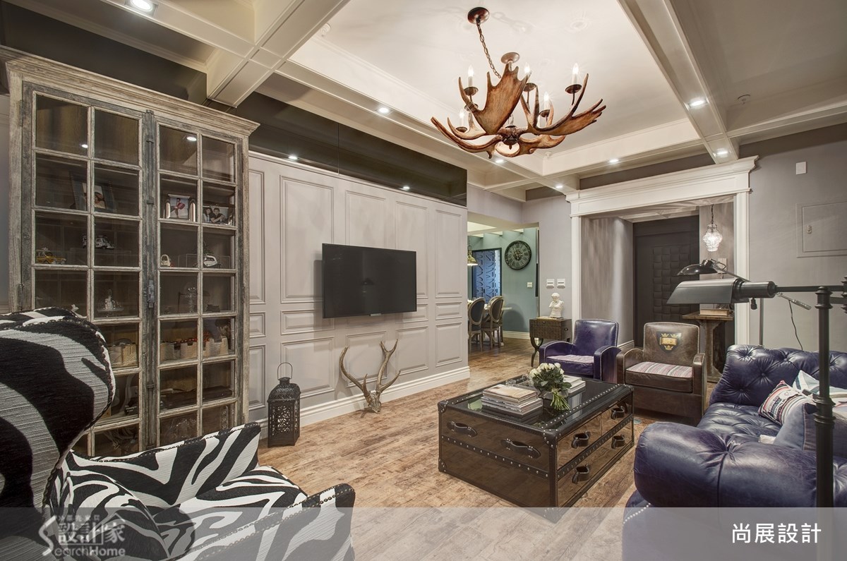 60坪中古屋(5~15年)＿奢華風客廳案例圖片＿尚展空間設計＿尚展_48之5