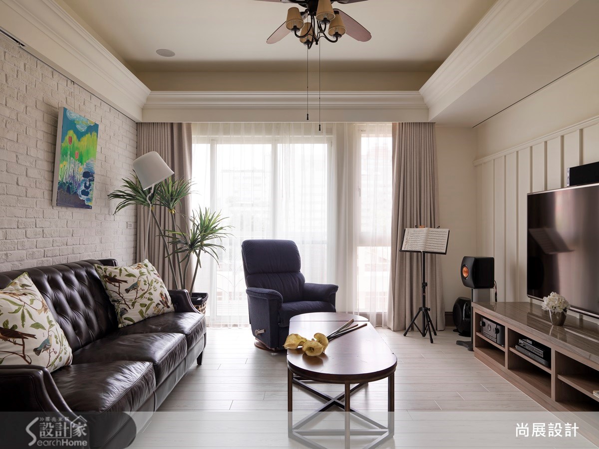60坪中古屋(5~15年)＿美式風客廳案例圖片＿尚展空間設計＿尚展_49之1