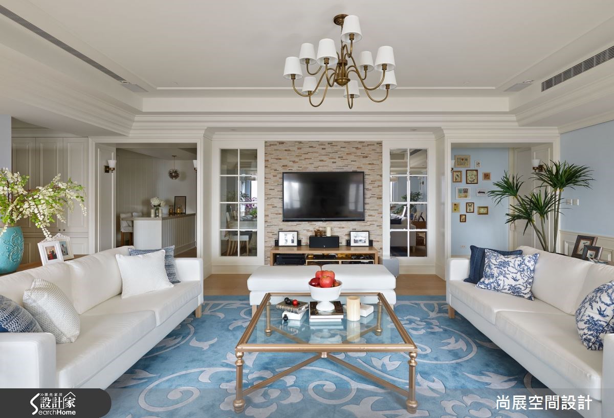 110坪新成屋(5年以下)＿美式風客廳案例圖片＿尚展空間設計＿尚展_56之3