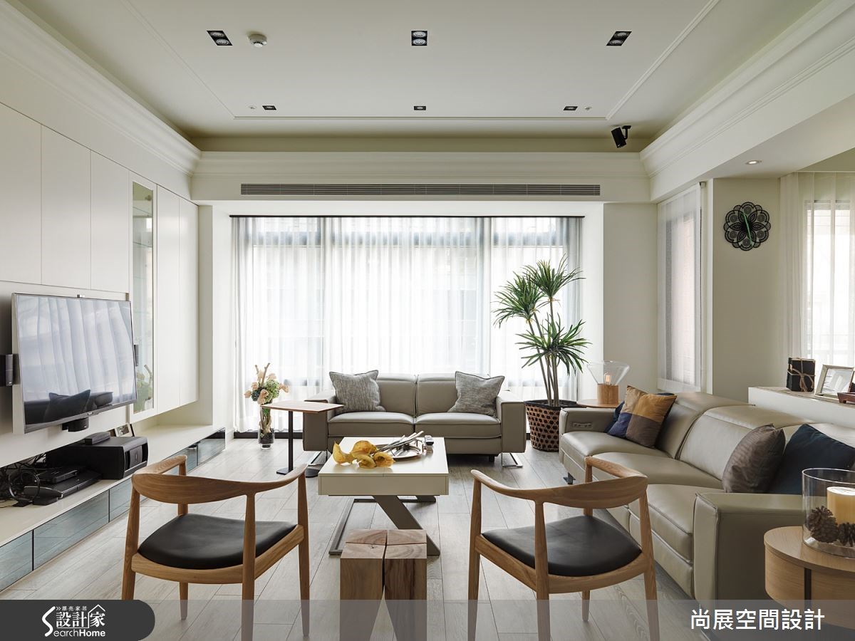 80坪新成屋(5年以下)＿美式風客廳案例圖片＿尚展空間設計＿尚展_62之3