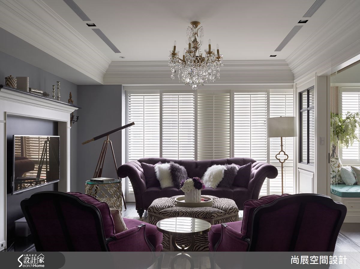 50坪新成屋(5年以下)＿美式風客廳案例圖片＿尚展空間設計＿尚展_64之4