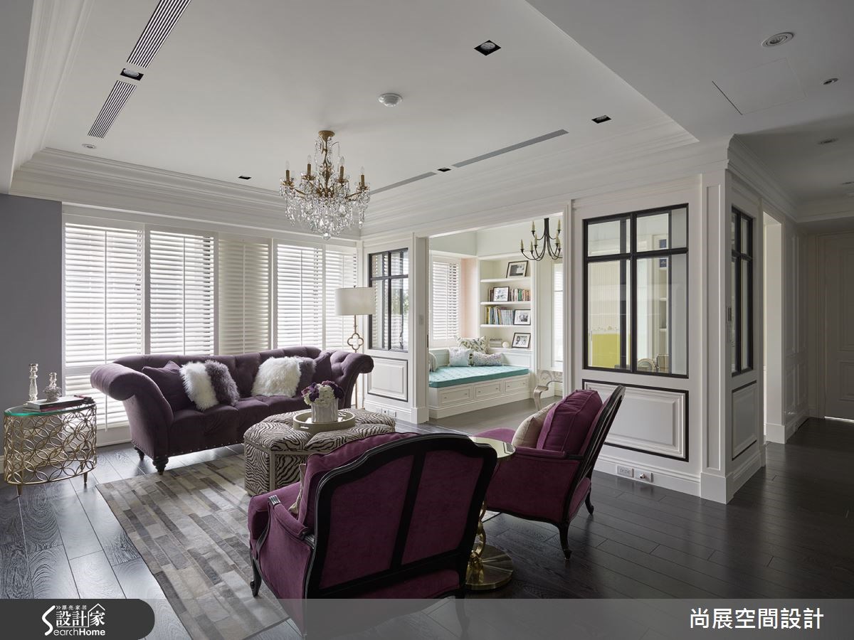 50坪新成屋(5年以下)＿美式風客廳臥榻案例圖片＿尚展空間設計＿尚展_64之5