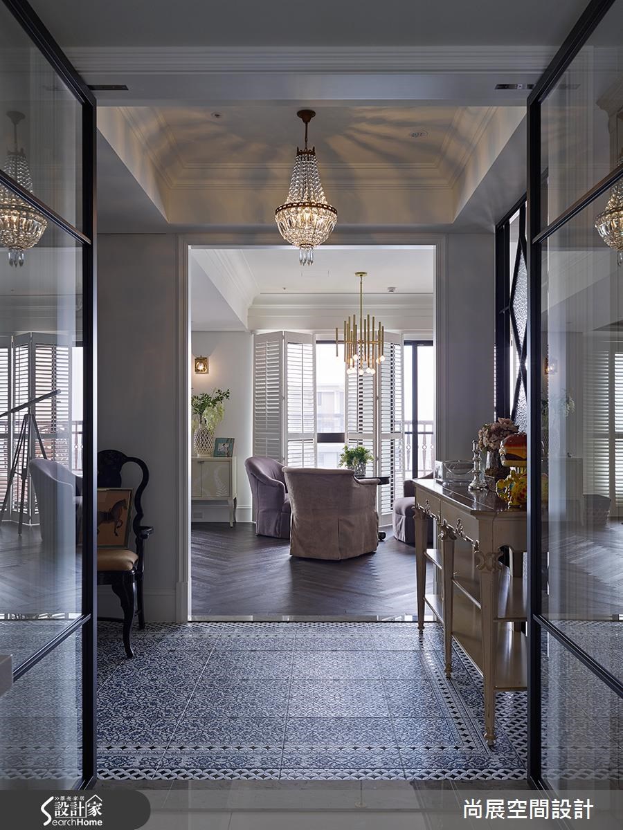 126坪新成屋(5年以下)＿美式風客廳走廊案例圖片＿尚展空間設計＿尚展_66之1