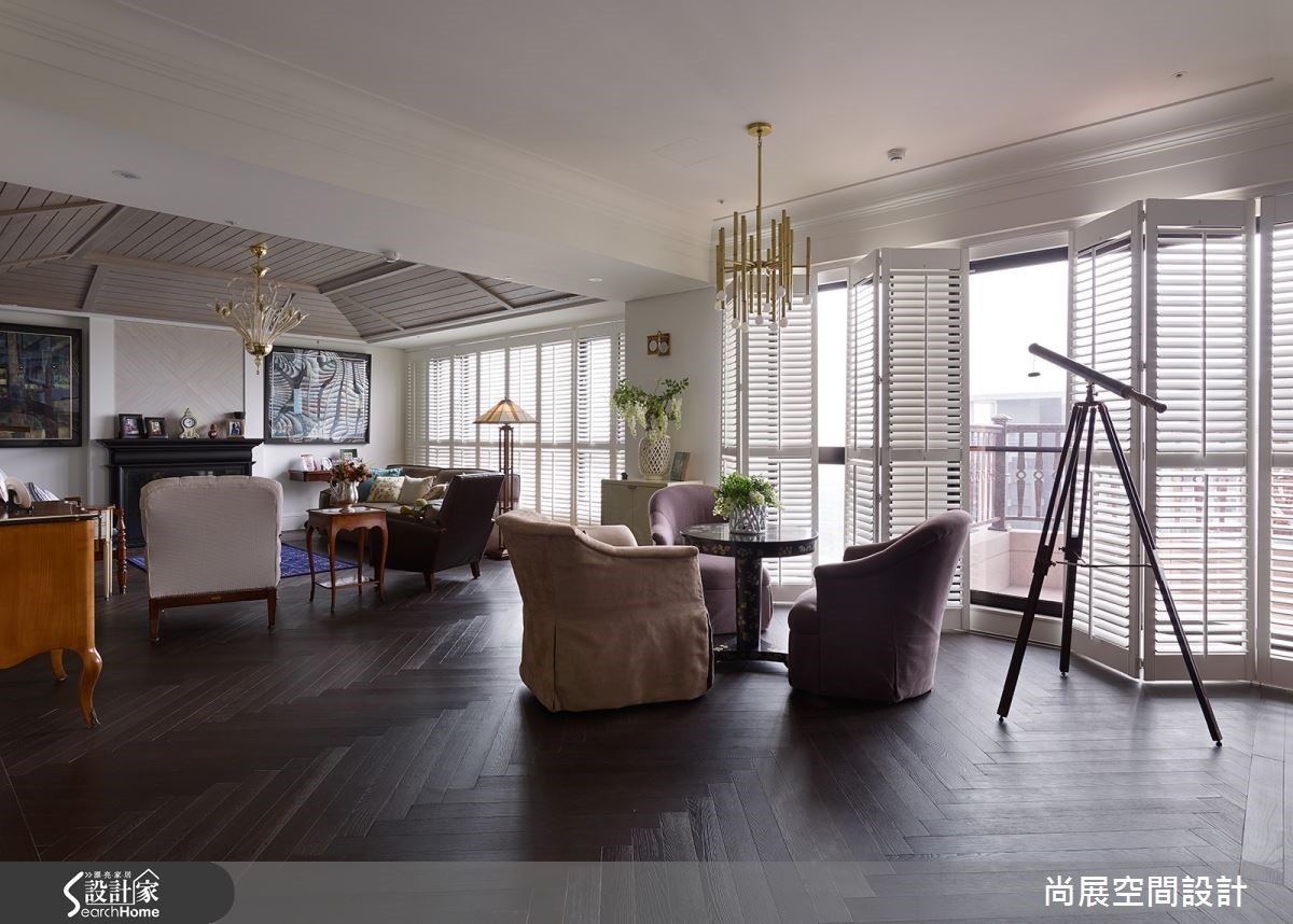 126坪新成屋(5年以下)＿美式風客廳案例圖片＿尚展空間設計＿尚展_66之6