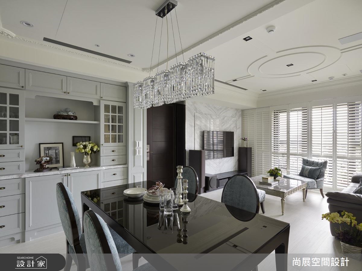 40坪預售屋＿美式風客廳餐廳案例圖片＿尚展空間設計＿尚展_83之2