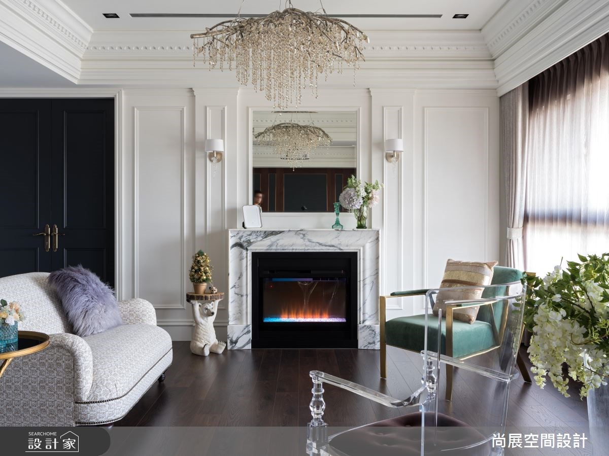 106坪預售屋＿美式風客廳案例圖片＿尚展空間設計＿尚展_84之2
