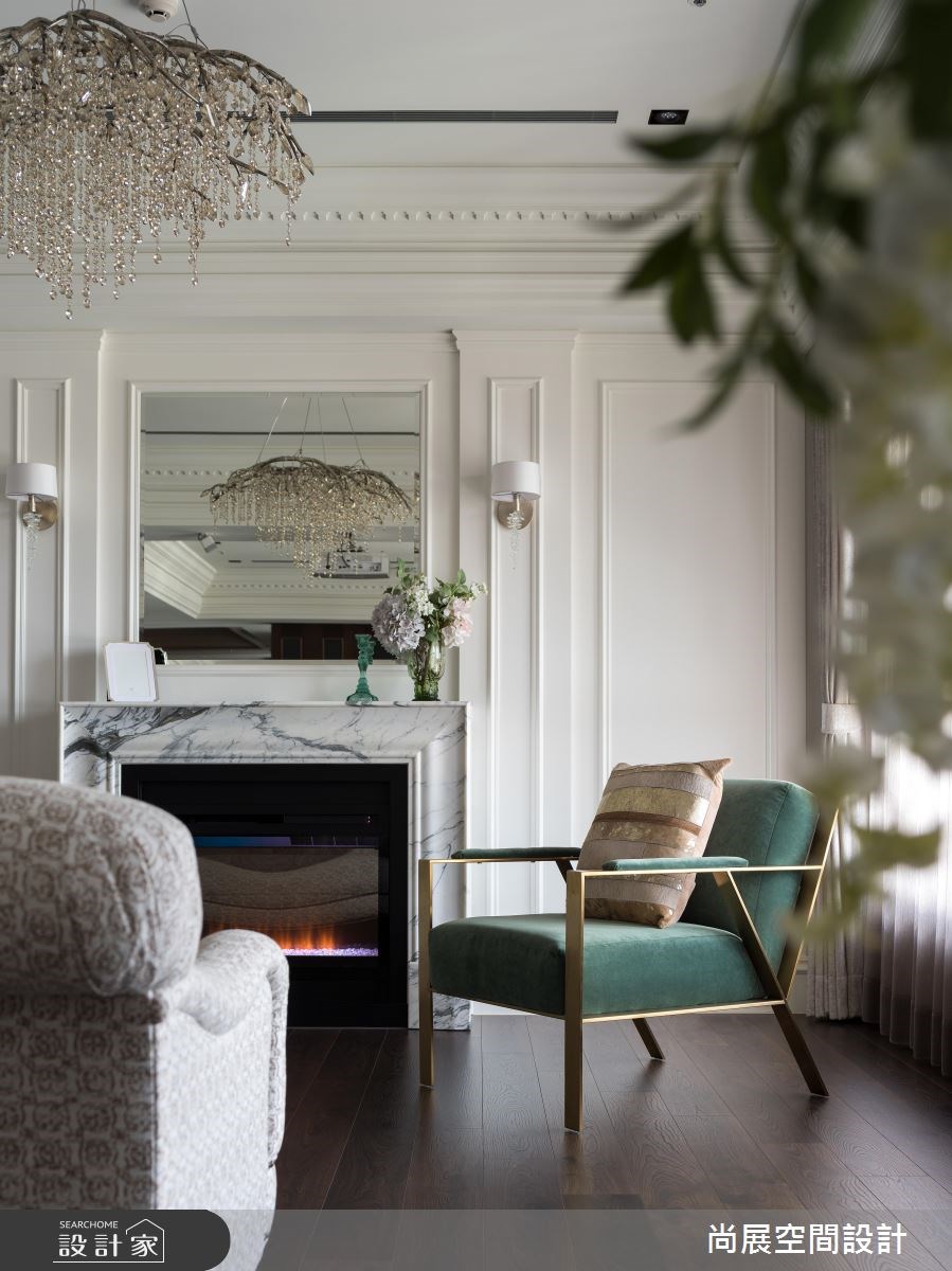 106坪預售屋＿美式風客廳案例圖片＿尚展空間設計＿尚展_84之4