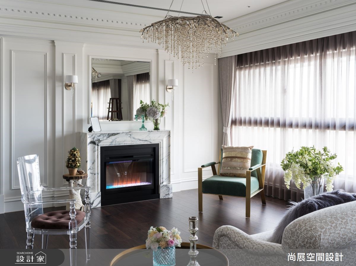 106坪預售屋＿美式風客廳案例圖片＿尚展空間設計＿尚展_84之5