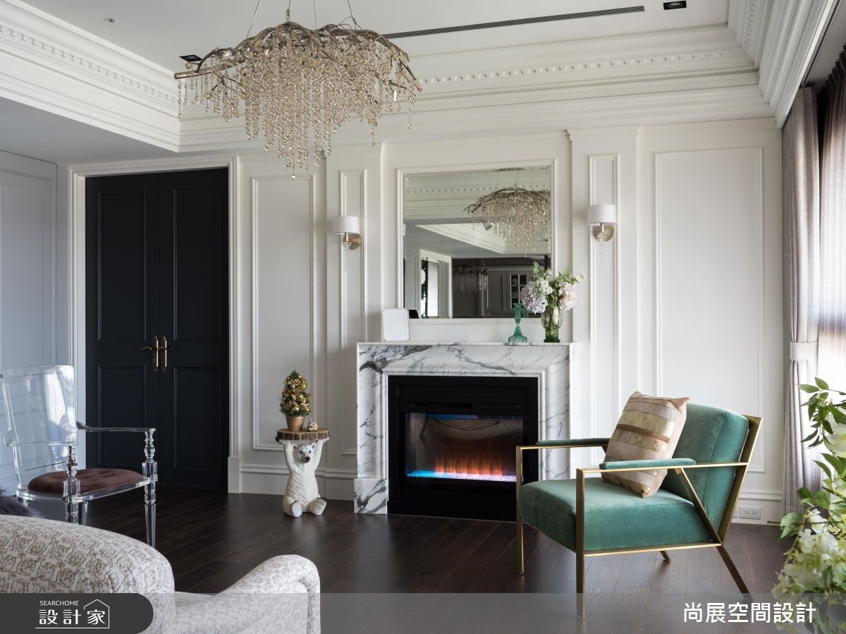 106坪預售屋＿美式風客廳案例圖片＿尚展空間設計＿尚展_84之6