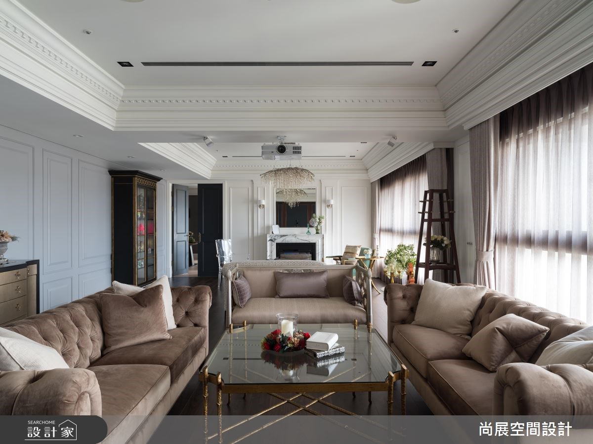 106坪預售屋＿美式風客廳案例圖片＿尚展空間設計＿尚展_84之9