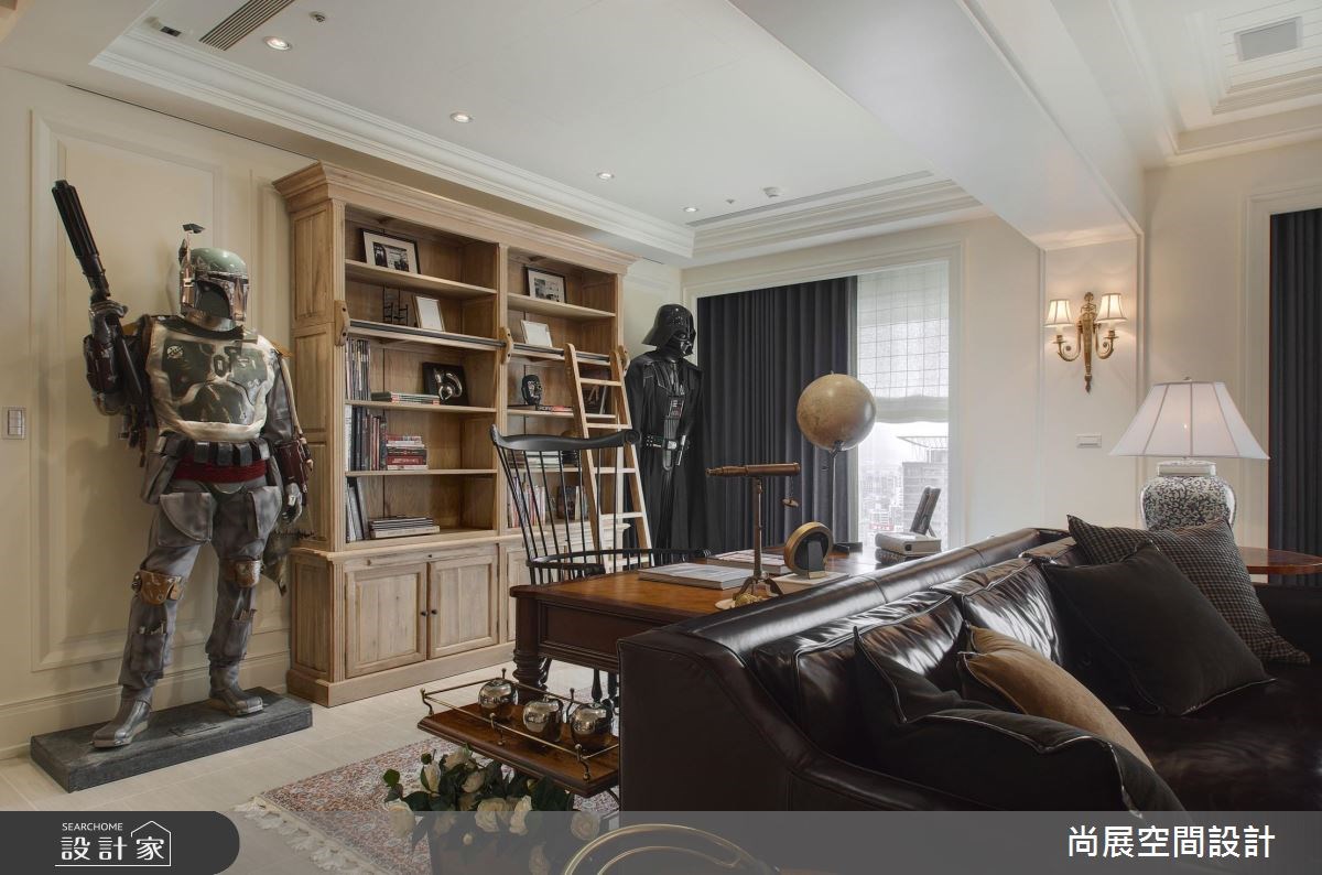 100坪預售屋＿美式風書房案例圖片＿尚展空間設計＿尚展_85之8