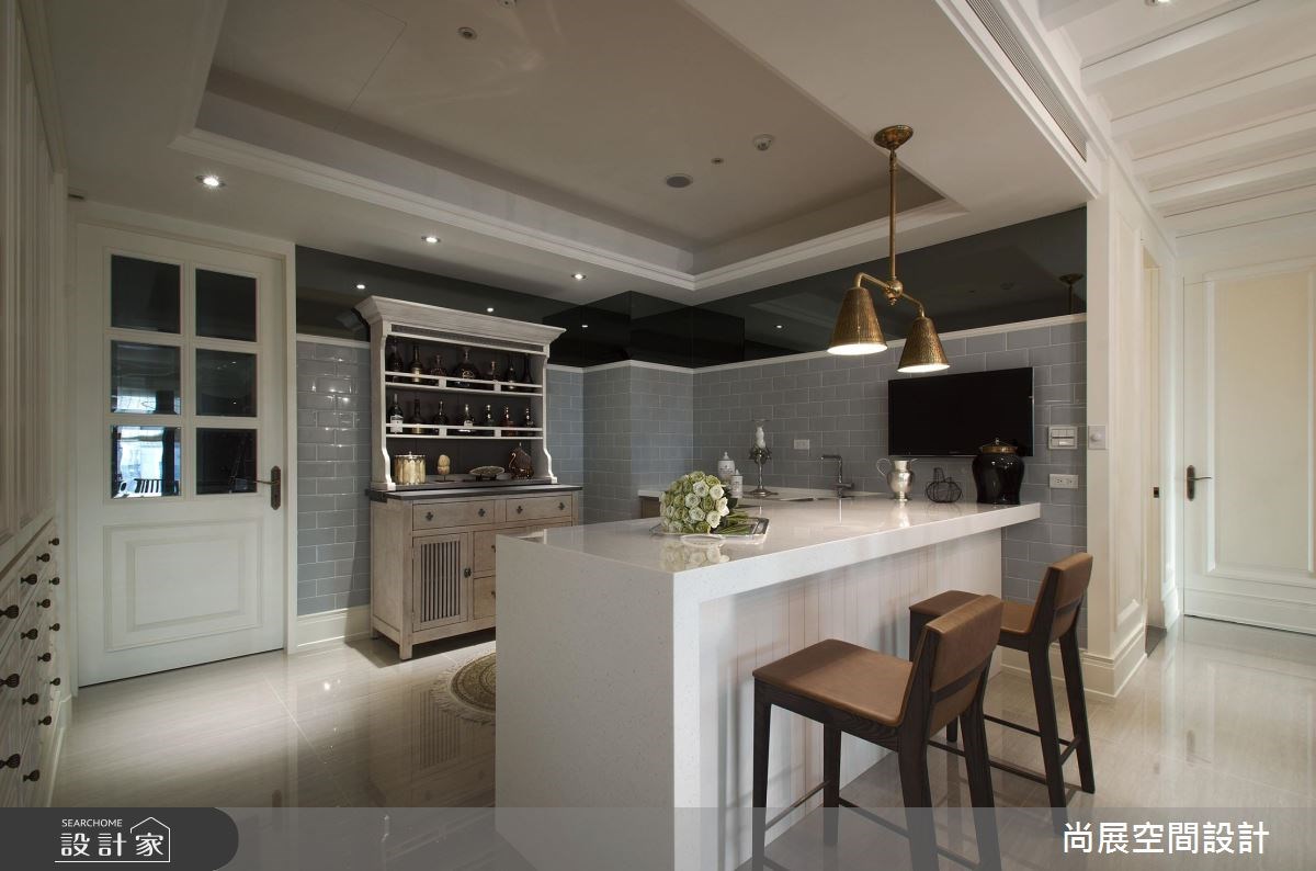 100坪預售屋＿美式風吧檯案例圖片＿尚展空間設計＿尚展_85之11
