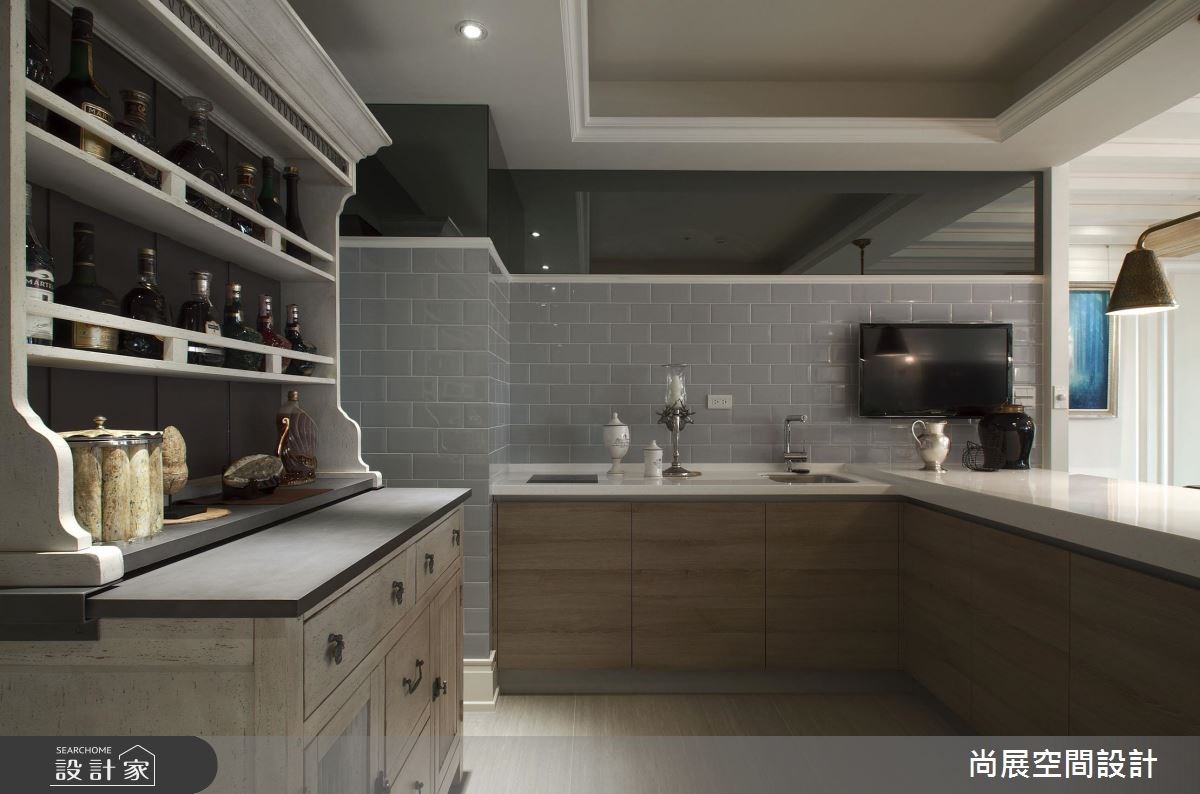 100坪預售屋＿美式風吧檯案例圖片＿尚展空間設計＿尚展_85之12