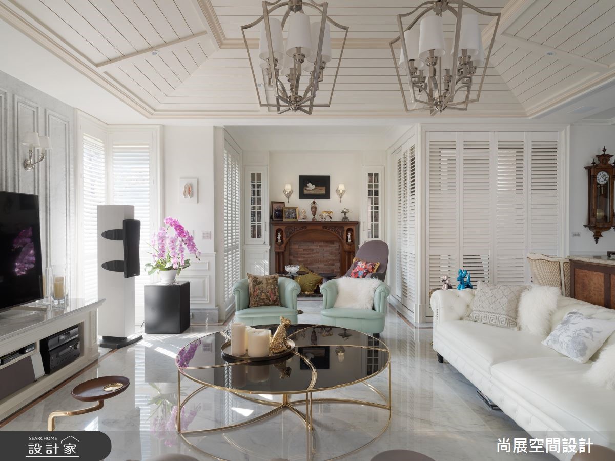 180坪預售屋＿美式風客廳案例圖片＿尚展空間設計＿尚展_86之8