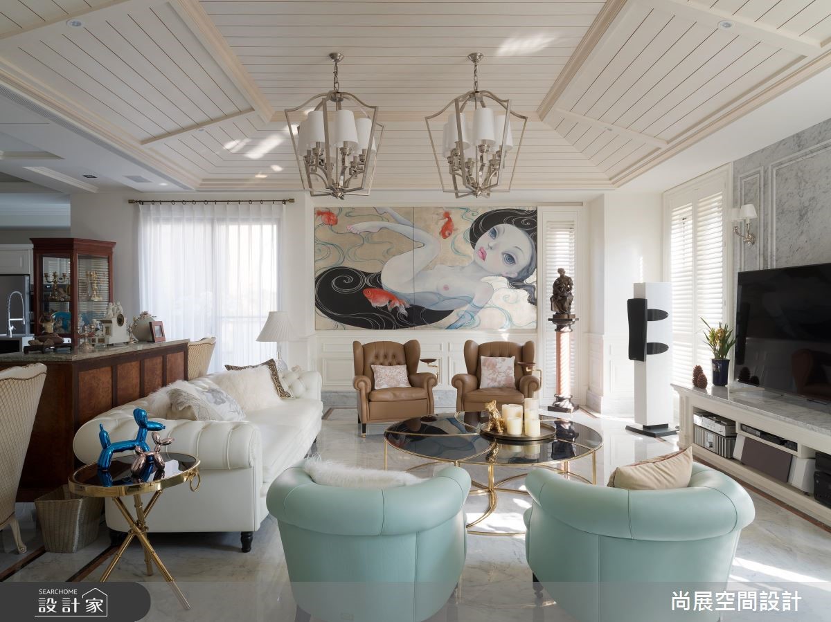 180坪預售屋＿美式風客廳案例圖片＿尚展空間設計＿尚展_86之7