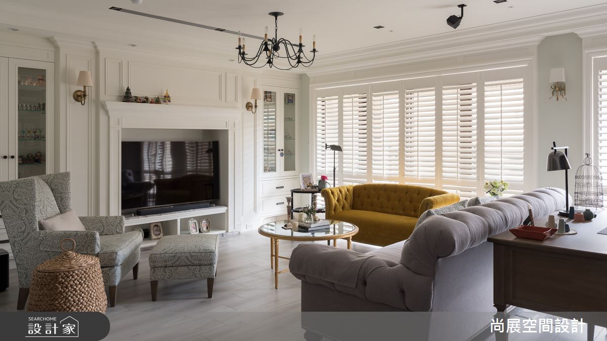 45坪新成屋(5年以下)＿新古典客廳案例圖片＿尚展空間設計＿尚展_90之3