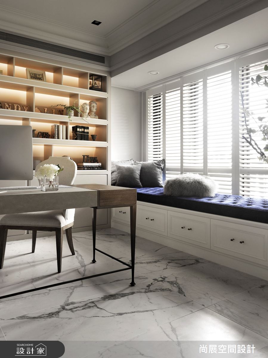 135坪新成屋(5年以下)＿新古典書房臥榻案例圖片＿尚展空間設計＿尚展_91之4