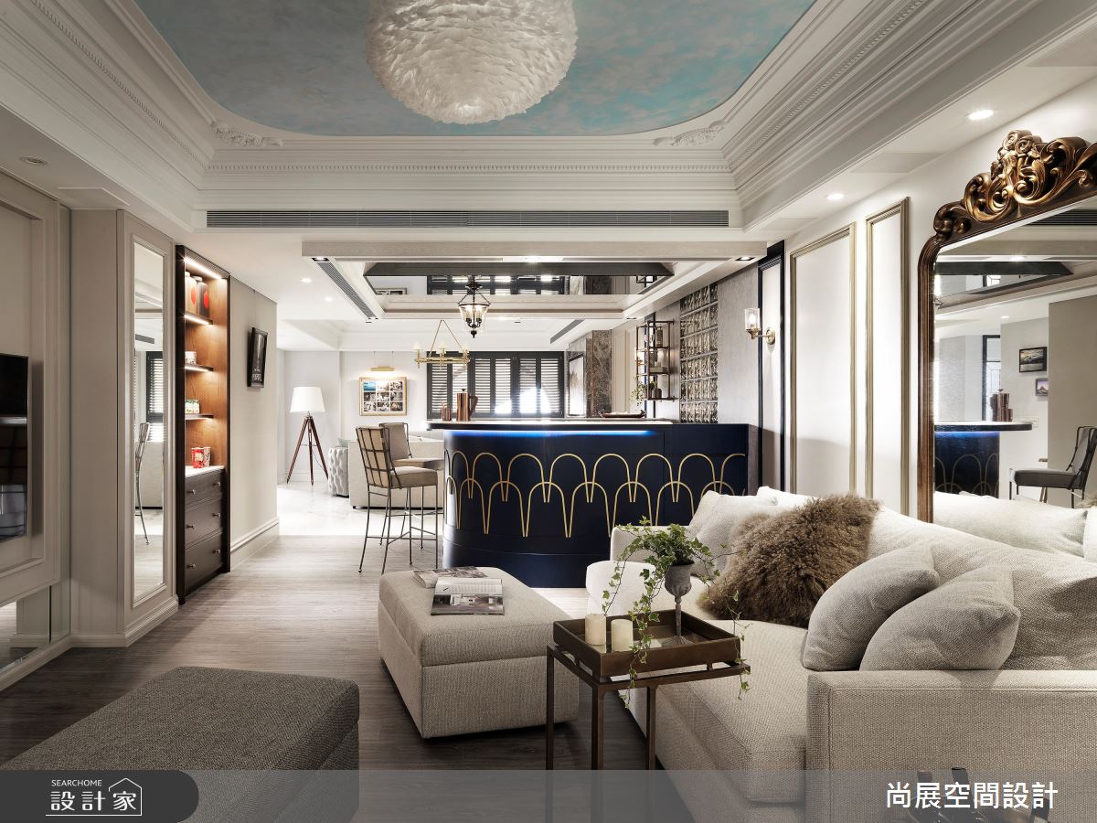 135坪新成屋(5年以下)＿新古典客廳吧檯案例圖片＿尚展空間設計＿尚展_91之7