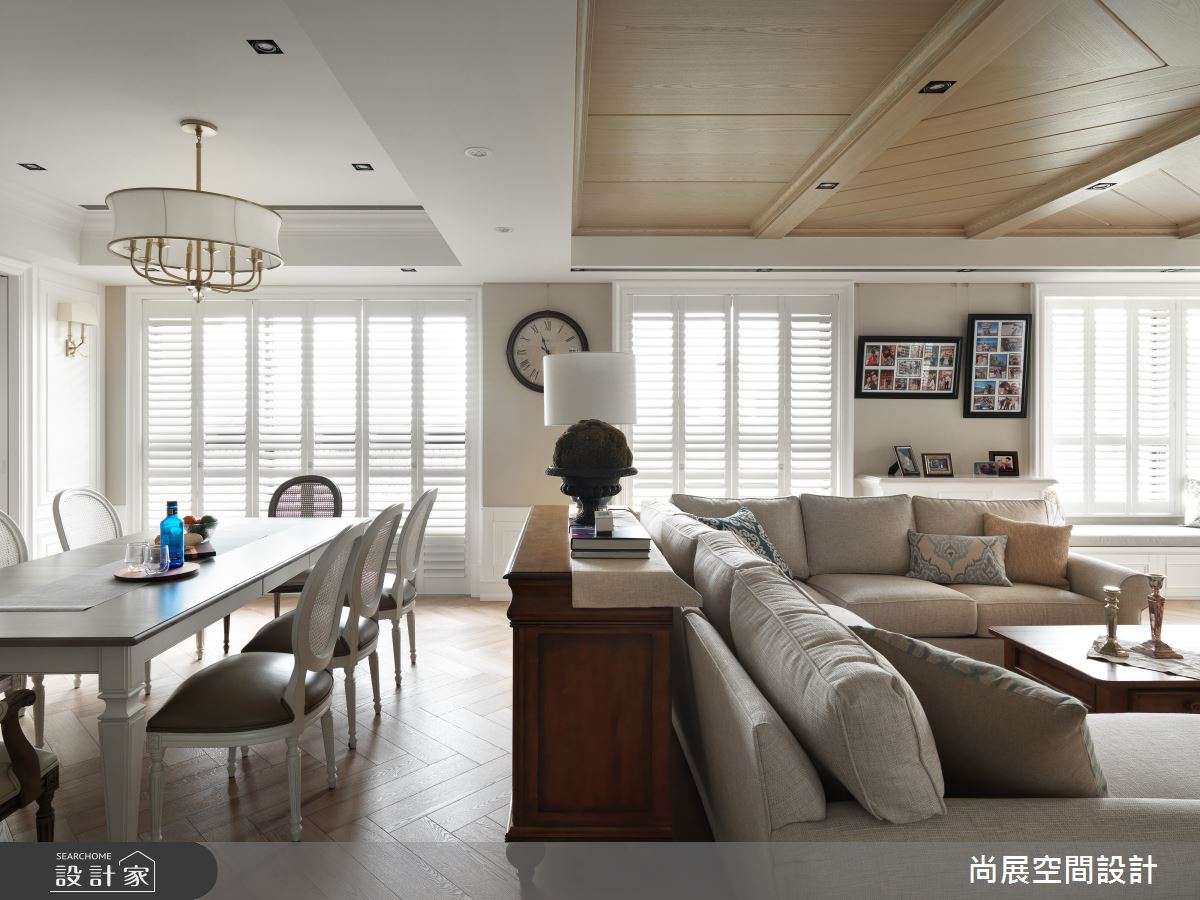 135坪新成屋(5年以下)＿美式風客廳案例圖片＿尚展空間設計＿尚展_100之2