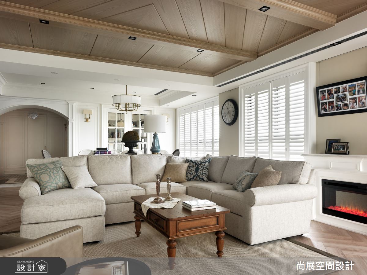 135坪新成屋(5年以下)＿美式風客廳案例圖片＿尚展空間設計＿尚展_100之4