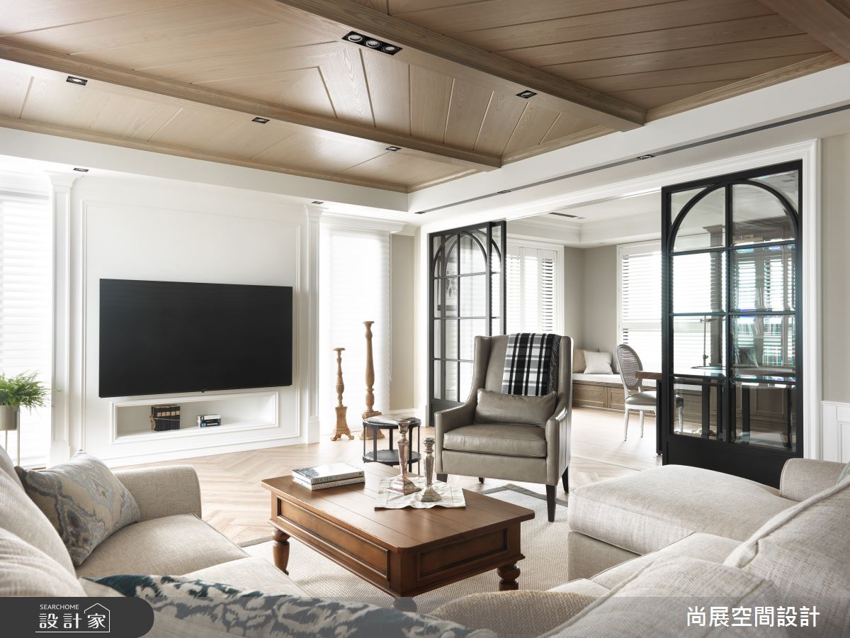 135坪新成屋(5年以下)＿美式風客廳案例圖片＿尚展空間設計＿尚展_100之7