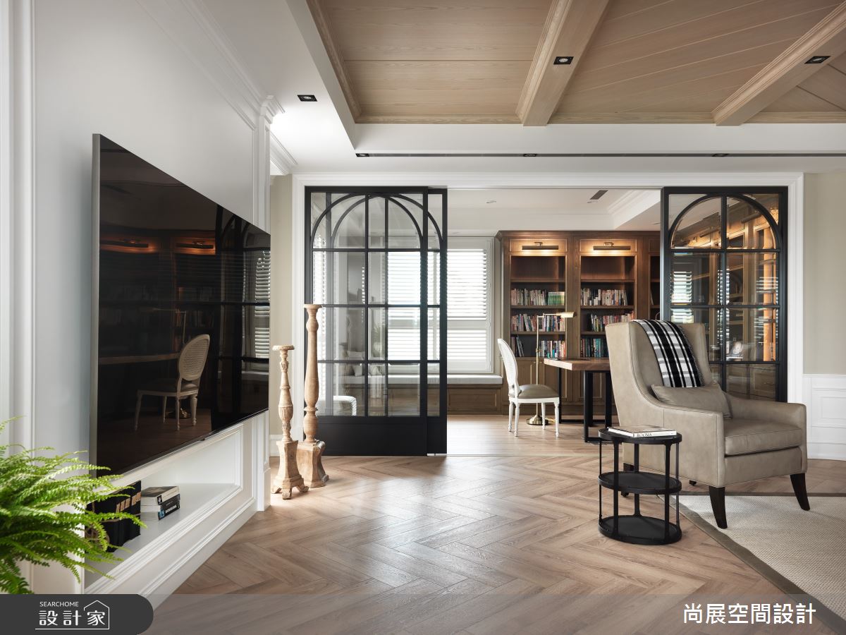 135坪新成屋(5年以下)＿美式風客廳案例圖片＿尚展空間設計＿尚展_100之8