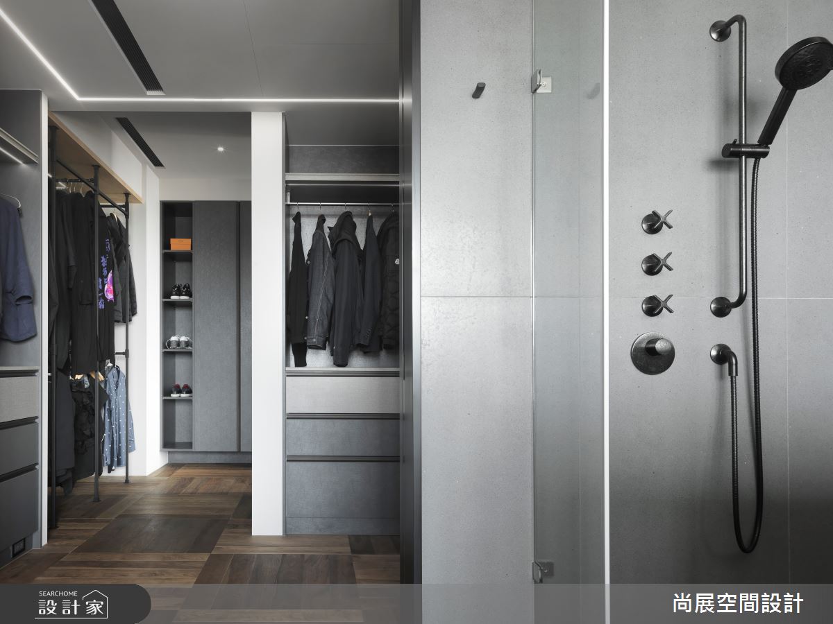 135坪新成屋(5年以下)＿美式風更衣間浴室案例圖片＿尚展空間設計＿尚展_101之18