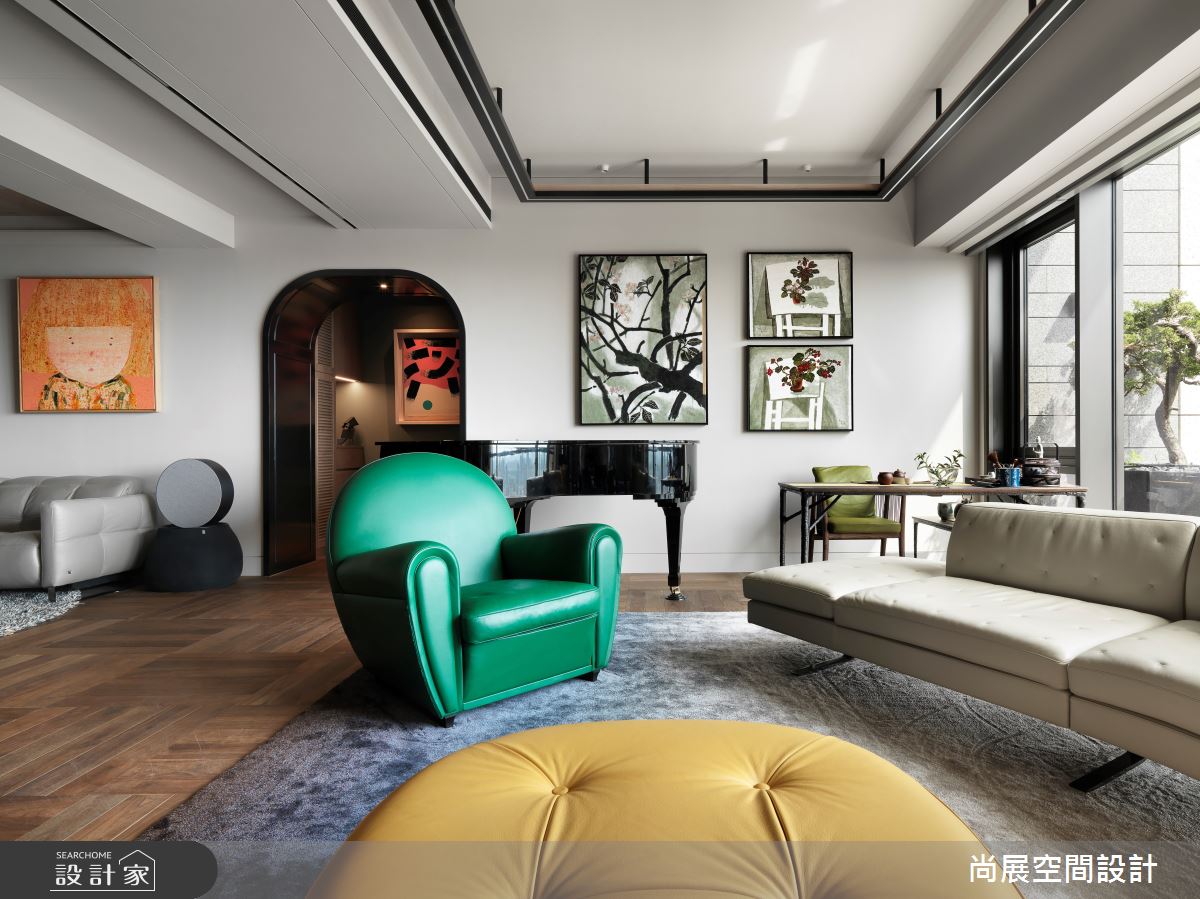 135坪新成屋(5年以下)＿美式風客廳案例圖片＿尚展空間設計＿尚展_101之7