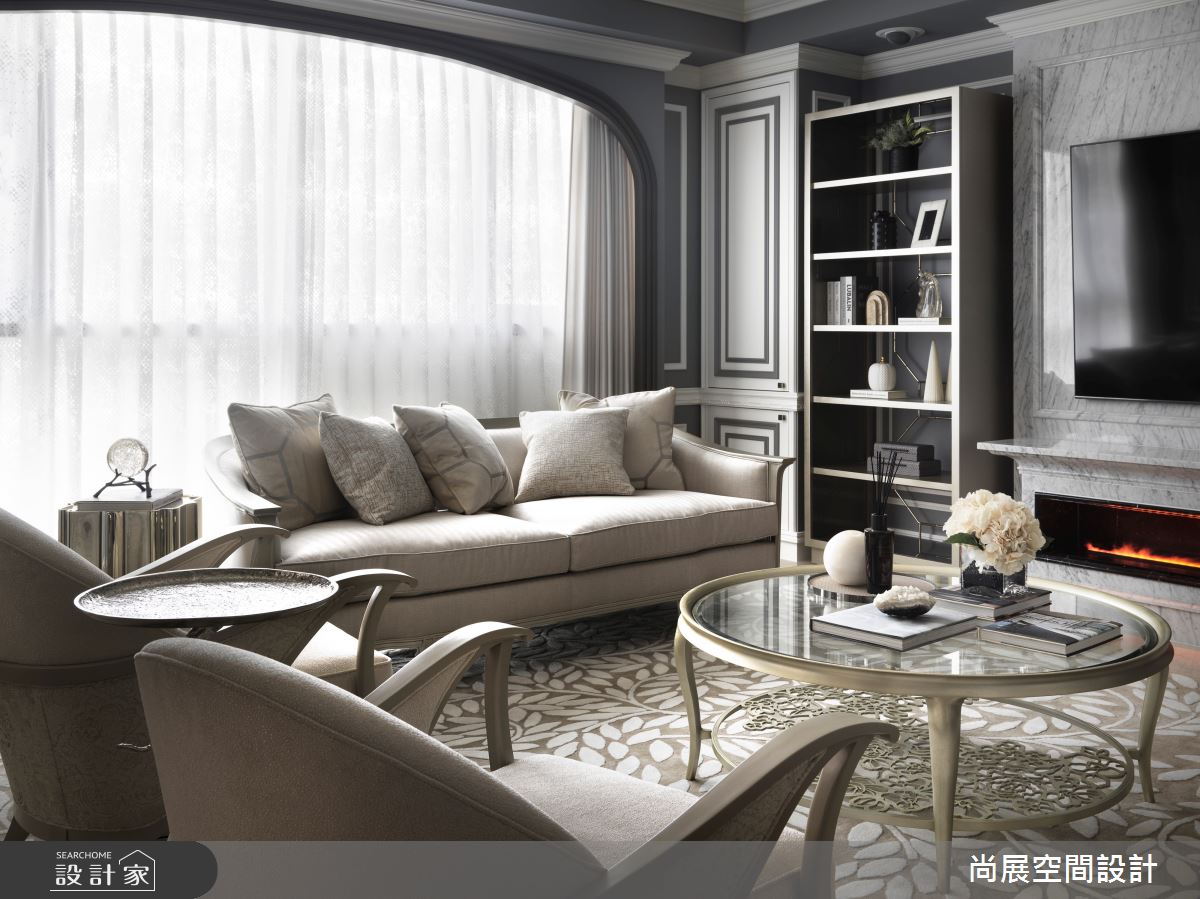 70坪新成屋(5年以下)＿美式風客廳案例圖片＿尚展空間設計＿尚展_104之4
