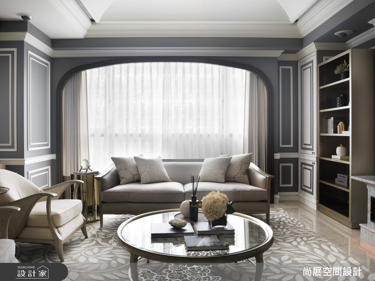 70坪新成屋(5年以下)＿美式風客廳案例圖片＿尚展空間設計＿尚展_104之2