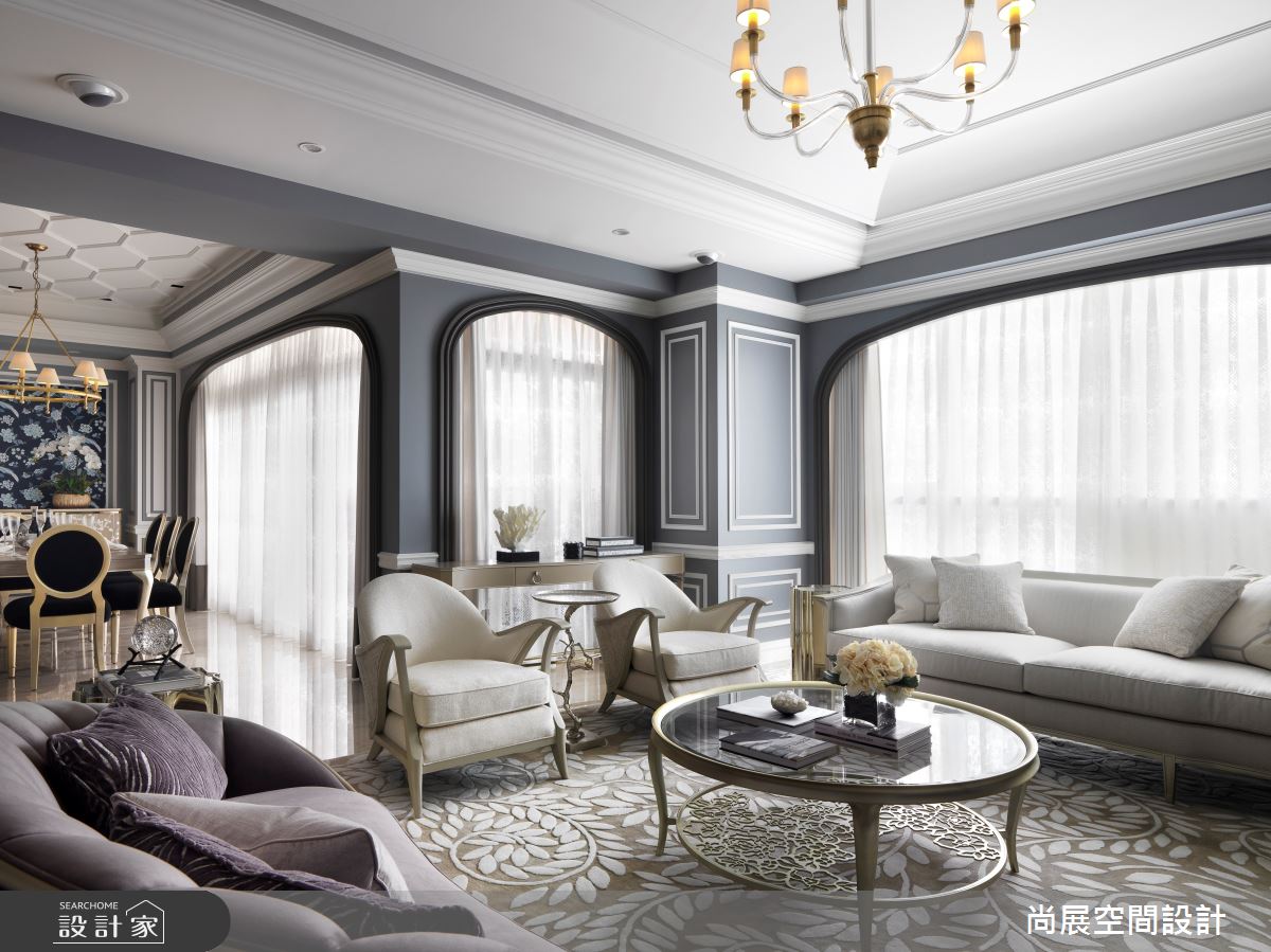 70坪新成屋(5年以下)＿美式風客廳餐廳案例圖片＿尚展空間設計＿尚展_104之5