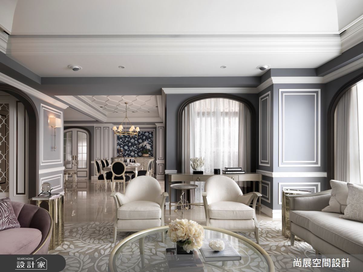 70坪新成屋(5年以下)＿美式風客廳餐廳案例圖片＿尚展空間設計＿尚展_104之6