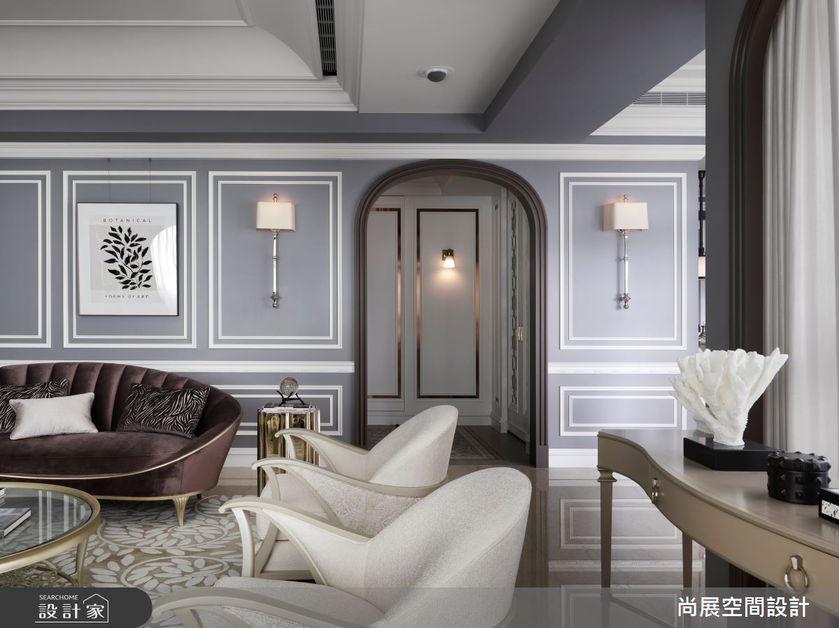 70坪新成屋(5年以下)＿美式風玄關客廳案例圖片＿尚展空間設計＿尚展_104之9