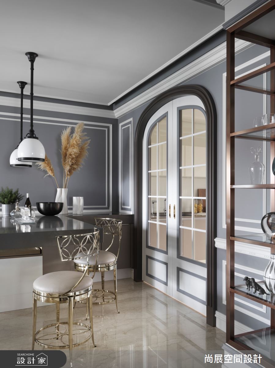 70坪新成屋(5年以下)＿美式風吧檯案例圖片＿尚展空間設計＿尚展_104之17