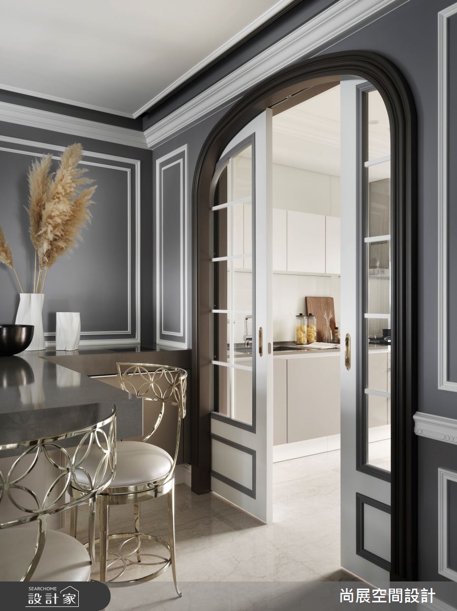 70坪新成屋(5年以下)＿美式風廚房吧檯案例圖片＿尚展空間設計＿尚展_104之18