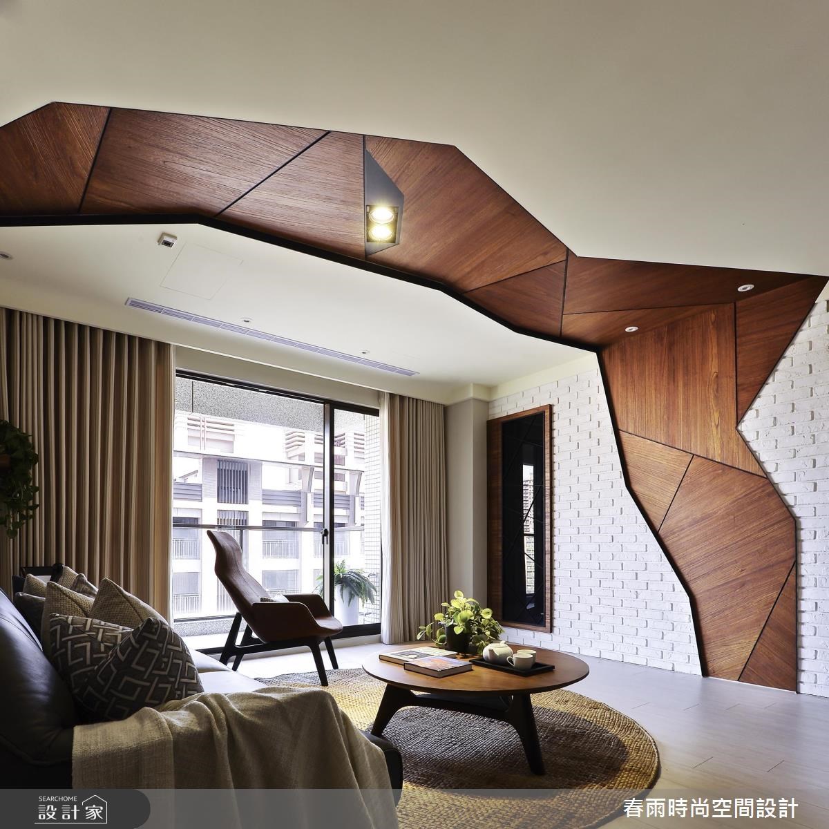 36坪新成屋(5年以下)＿休閒風客廳案例圖片＿春雨設計＿春雨_01 桃園合雄君璽之5