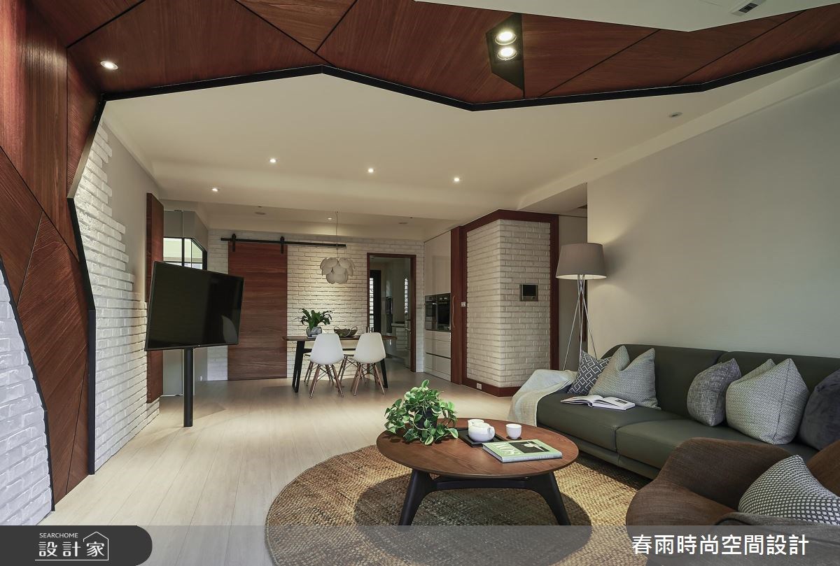 36坪新成屋(5年以下)＿休閒風客廳餐廳案例圖片＿春雨設計＿春雨_01 桃園合雄君璽之9